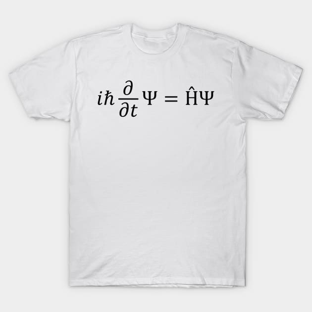 the Schrödinger Equation T-Shirt by ScienceCorner